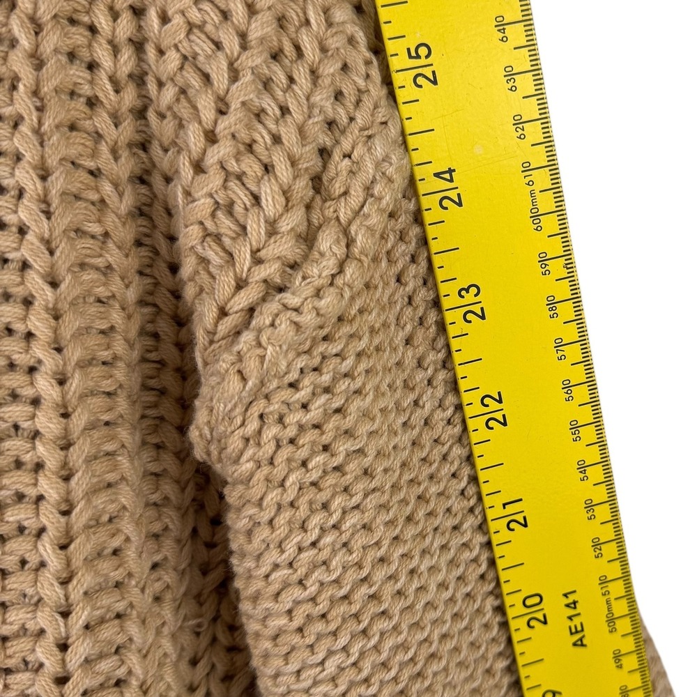 NEW NWT Free People Sweater Bell Song Beige Medium Sandcastle Knit Mock Neck - Picture 15 of 16